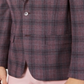 Tallia Men's Slim Fit Plaid Sport Coat Gray Size 48
