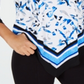 Alfani Women's V Hem Angel-Sleeve Top Blue Size PP