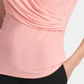 DKNY Women's Ruched Top Orange Size Large