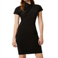French Connection Women's Short Sleeve Raakel Jersey Dress Red Size 12