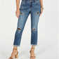 INC International Concepts Women's Animal Print Boyfriend Jeans  Black Size 2