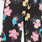 NY Collection Women's Plus Printed Gaucho Pants Black Size XL