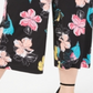 NY Collection Women's Plus Printed Gaucho Pants Black Size XL