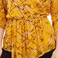 Alfani Women's  3/4 Sleeve Printed Tunic Yellow Size Petite L