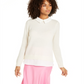 Charter Club Women's Layered Look Cashmere Sweater White Size M