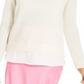 Charter Club Women's Layered Look Cashmere Sweater White Size M
