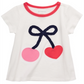 First Impressions Baby Girl's Cotton Cherry T-Shirt White Size 6-9 M