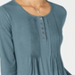 Style & Co Women's Long Sleeve Pintuck Top Blue Size XS