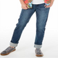 Epic Threads Big Boy's Sutton Slim Straight Fit Stretch Two Tone Jeans Blue Size 12