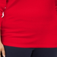 Karen Scott Women's Plus Cotton Long Sleeve Top Red Size XL
