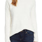 Vince Camuto Women's Long Sleeve Boat Neck Teddy Yarn Sweater Brown Size L