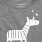 First Impressions Baby Girl's Zebra Print Flounce Hem Top Gray Size 3-6 M