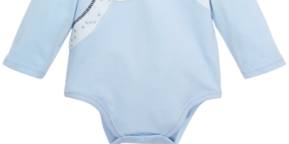 First Impressions Baby Boy's Giraffe Bodysuit  Blue Size 3-6 Months
