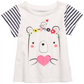 First Impressions Baby Girl's Bear Print Cotton T-Shirt White Size 6-9 M