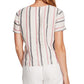 Vince Camuto Women's Linen Striped Top Pink Size Small