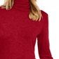 Maison Jules Women's Turtleneck Top Red Size XS