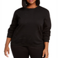 Lala Anthony Women's Trendy Plus Embellished Sweatshirt Black Size 1X