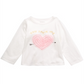 First Impressions Baby Girl's Cotton You Stole My Heart T-Shirt White Size 3-6 M