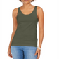 Style & Co Women's Cotton Tank Top Green Size S