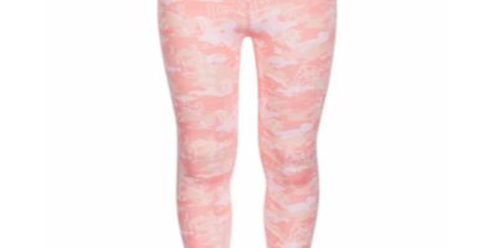 Ideology Big Girl's Camo Satin Printed Leggings Pink Size -XL
