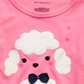 First Impressions Baby Girl's Poodle Print with Faux Sherpa Trim T-Shirt Pink Size 3-6M