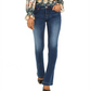 INC International Concepts Women's Bootcut Tummy Control Jeans Blue Size 10P