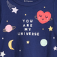 First Impressions Baby Girl's Universe Print Cotton T-Shirt  Blue Size 3-6M
