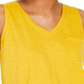 Style & Co Women's Cotton V Neck Tank Top Yellow Size XXL