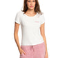 Roxy Women's Frozen Day Casual T-Shirt White Size -Small