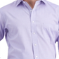 Club Room Men's Regular Fit Cotton Spread Collar Pinpoint Dress Shirt Purple Size M