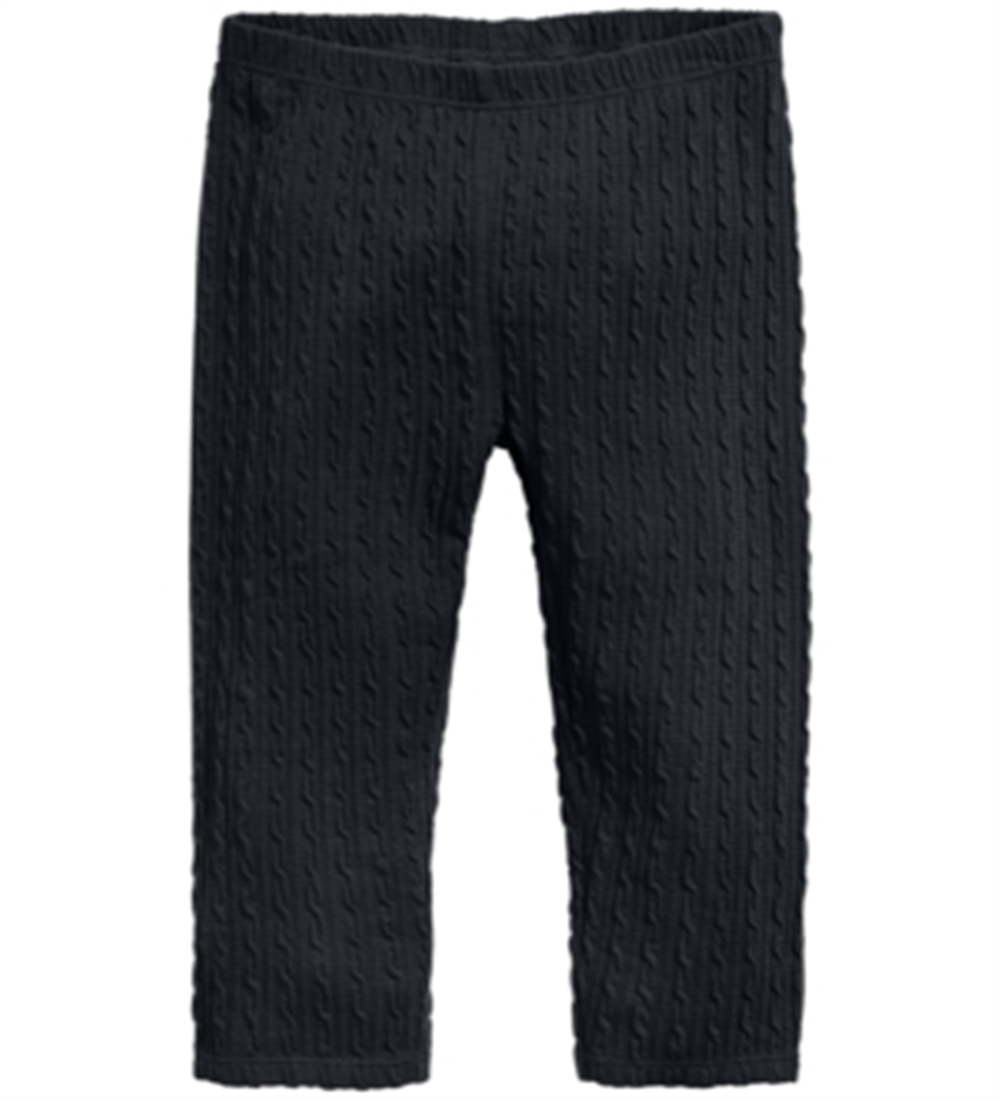 First Impressions Baby Girl's Textured Leggings  Black Size 3-6M
