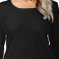 Karen Scott Women's Scoop Neck Top  Black Size S