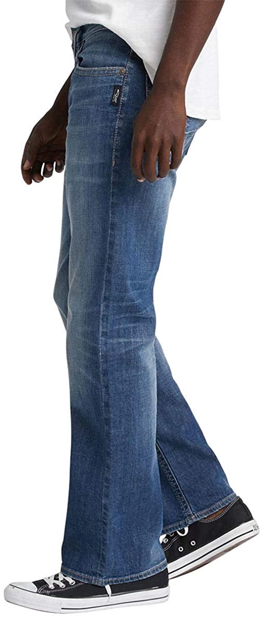 Silver Jeans Co. Men's Craig Easy Bootcut Fit Stretch Jeans Blue Size 40X30