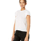Free People Women's Short Sleeve Jewel Neck T-Shirt White Size Small