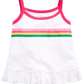 First Impressions Baby Girl's Striped Swing Top White Size 18 M