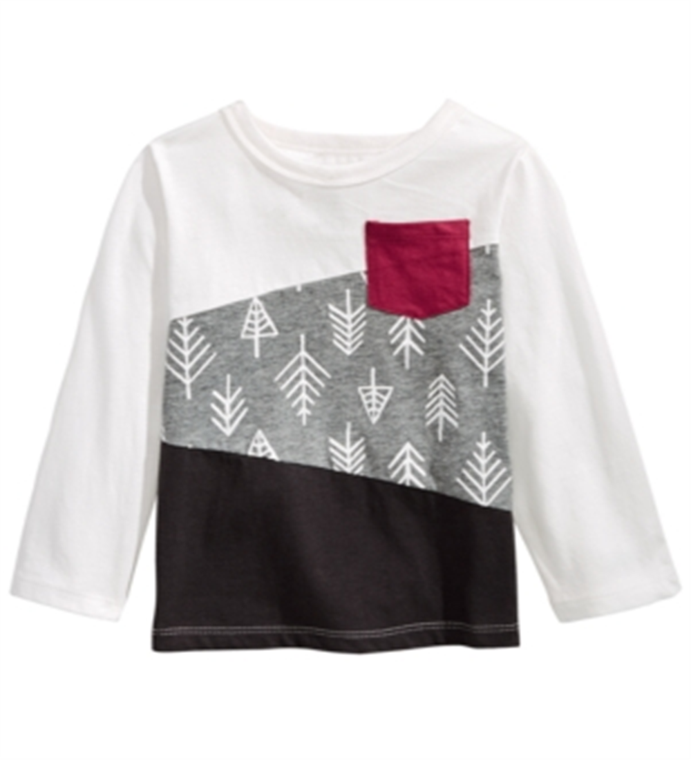 First Impressions Toddler Boy's Colorblocked T-Shirt White Size 2T