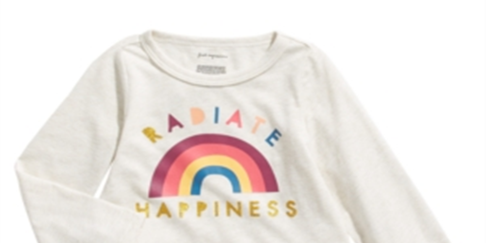 First Impressions Toddler Girl's Happiness Peplum T-Shirt Gray Size 2T