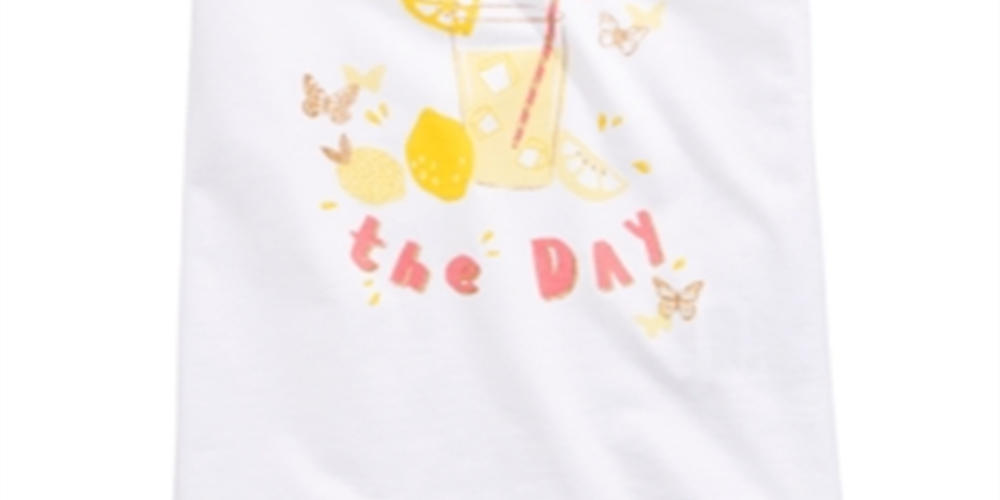 Epic Threads Little Girl's Squeeze the Day T-Shirt  White Size 5