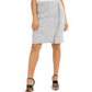 Calvin Klein Women's Fringe Trim Pencil Skirt Gray Size 16
