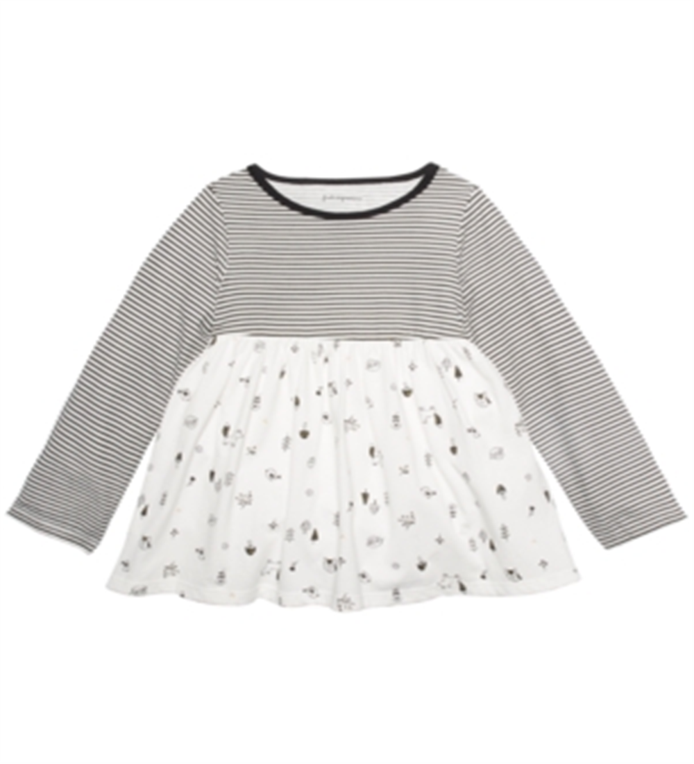 First Impressions Toddler Girl's Cotton Woodland Animals Tunic  White Size 2T