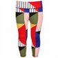 Ideology Big Girl's Colorblocked High Rise Ankle Leggings Black Size XL/16