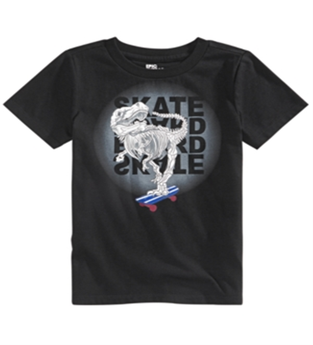 Epic Threads Little Boy's Skeleton Skate T-Shirt Black  Size 6