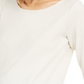 Eileen Fisher Women's Long Sleeve Scoop Neck Top White Size M