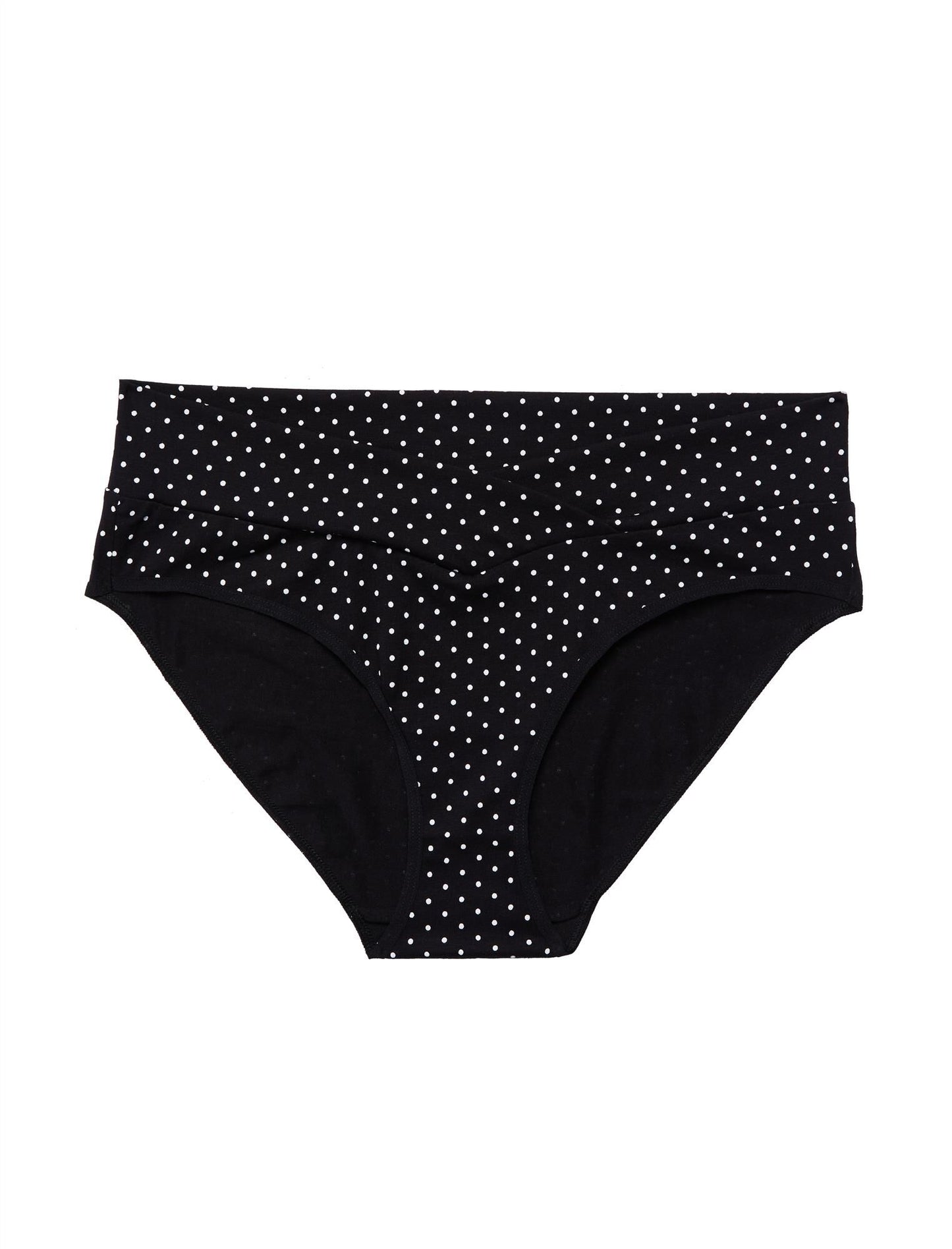 Motherhood Maternity Women's Printed Maternity Bikini Panties Black Size XL