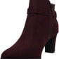 Charter Club Women's Pixxy Faux Suede Booties Dress Boots Wine Size 6M