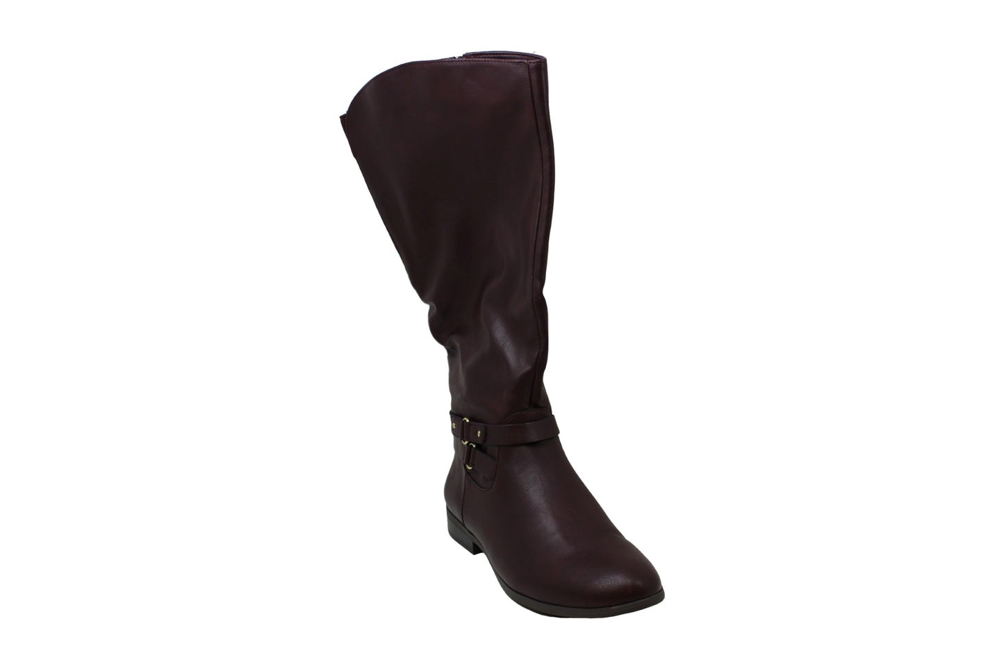 Style & Co. Womens Kindell Leather Closed Toe Mid-Calf Cold Weather Boots Wine Red Size 6