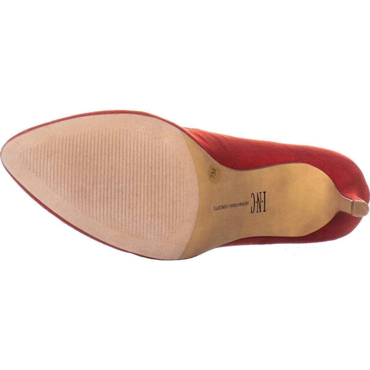 INC International Concepts Womens Zitah Suede Pointed Toe, Red Lava, Size 6