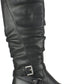 White Mountain Shoes"LIONA" Women's Wide Calf Boot Black Size 6