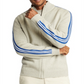 Nautica Men's Intarsia knit Stripe sleeve Cardigan Gray Size Medium