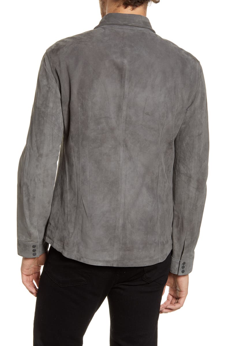 John Varvatos Collection Men's Silky Coat Regular Fit Grey Size XS